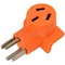 Ac Works Plug Adapter, 10-50R, 14-30P, 10-50PP, 14-30P, 0 ft., Orange WD14301050 - alternate 3